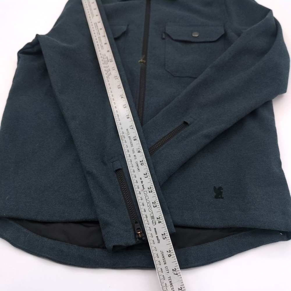 Chrome Industries Ike Windshirt Jacket Men's Size S Blue Full Zip Shacket EUC - Picture 6 of 9